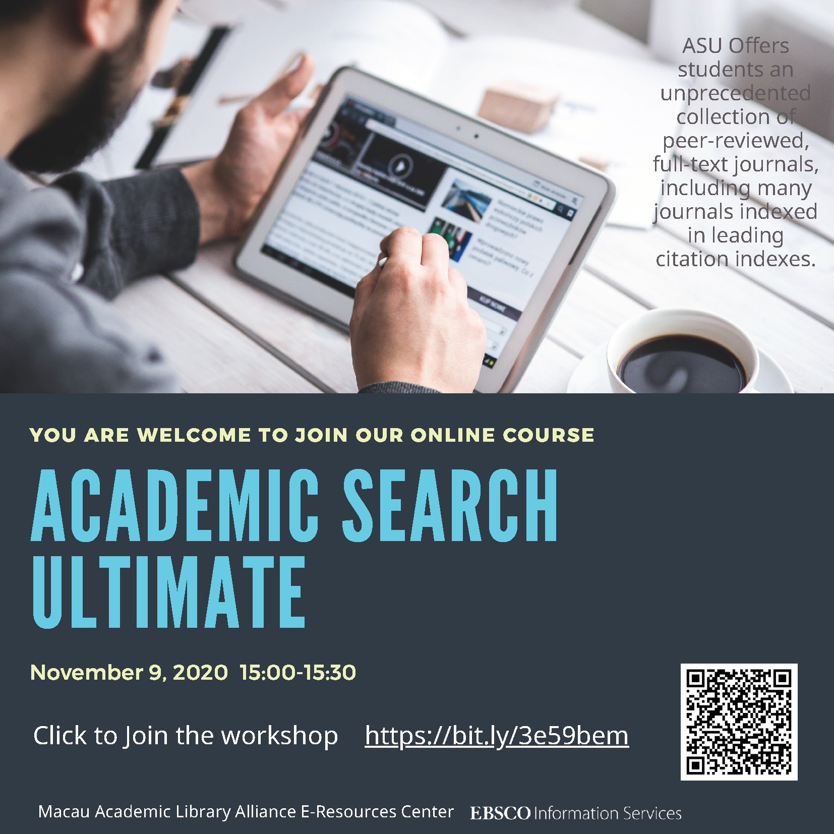 EBSCO Databases Online Training Sessions - Academic Search Ultimate (English Session)