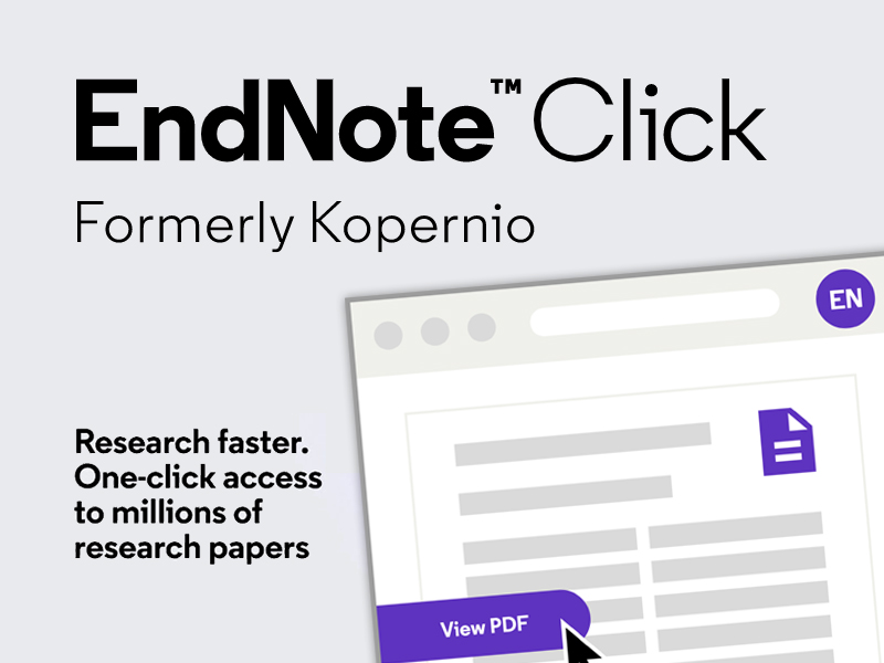 Research Tips 4: Are You Using EndNote Click?