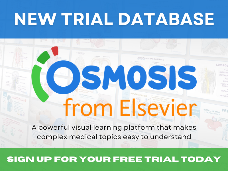  New Trial Database: Osmosis Nursing