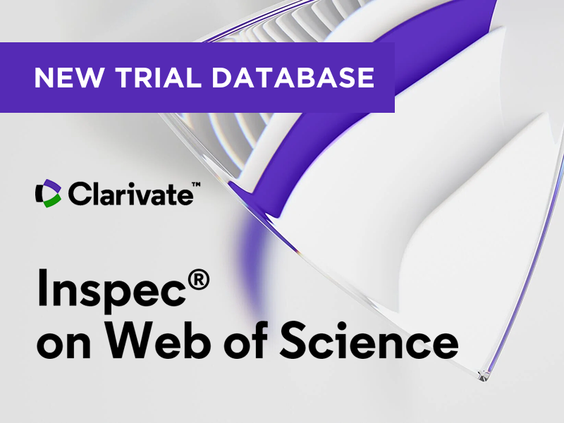 New Trial Database: Inspec on Web of Science